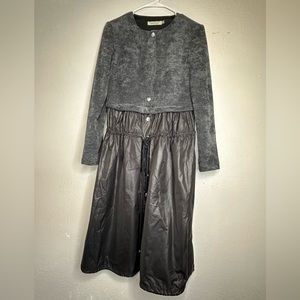 Belinda black parachute dress